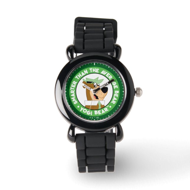 Yogi Bear lächelndes Portrait Armbanduhr (Vorderseite)