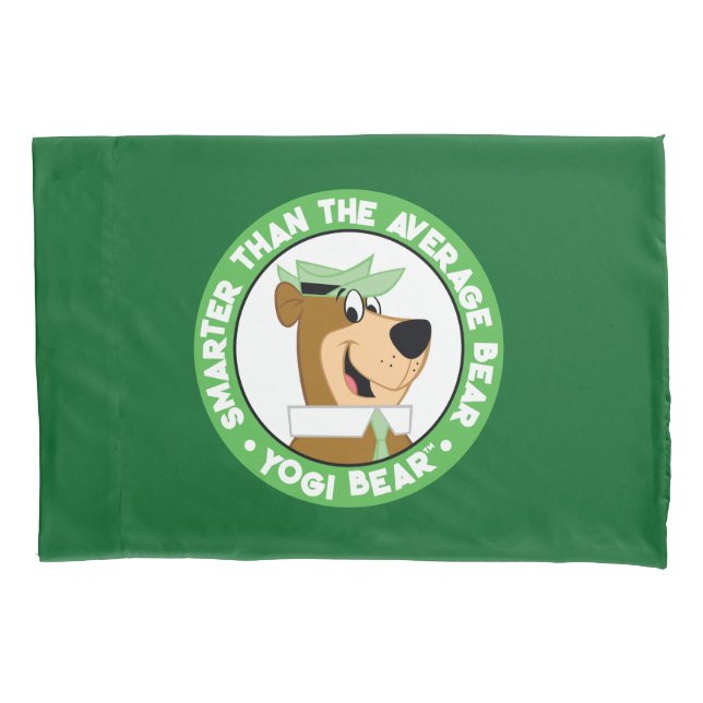 Yogi Bear lächelndes Portrait Kissenbezug (Vorderseite)