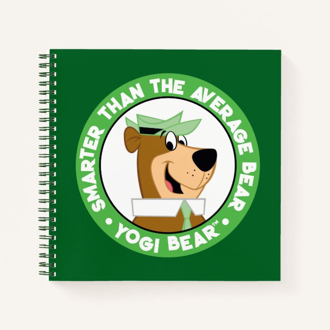 Yogi Bear lächelndes Portrait Notizbuch (Vorderseite)