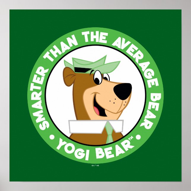 Yogi Bear lächelndes Portrait Poster (Vorne)