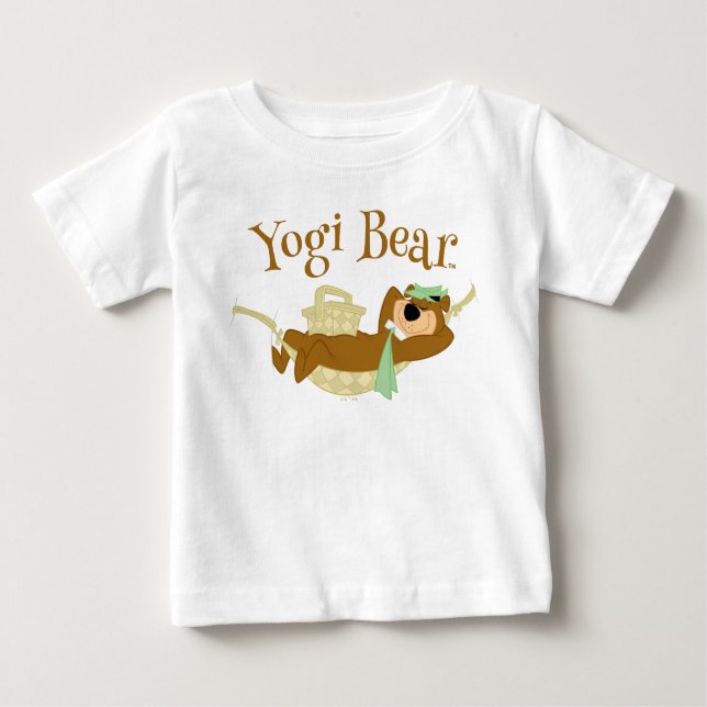 Yogi Bear Picnic Hammock Nickerchen Time Baby T-shirt (Vorderseite)