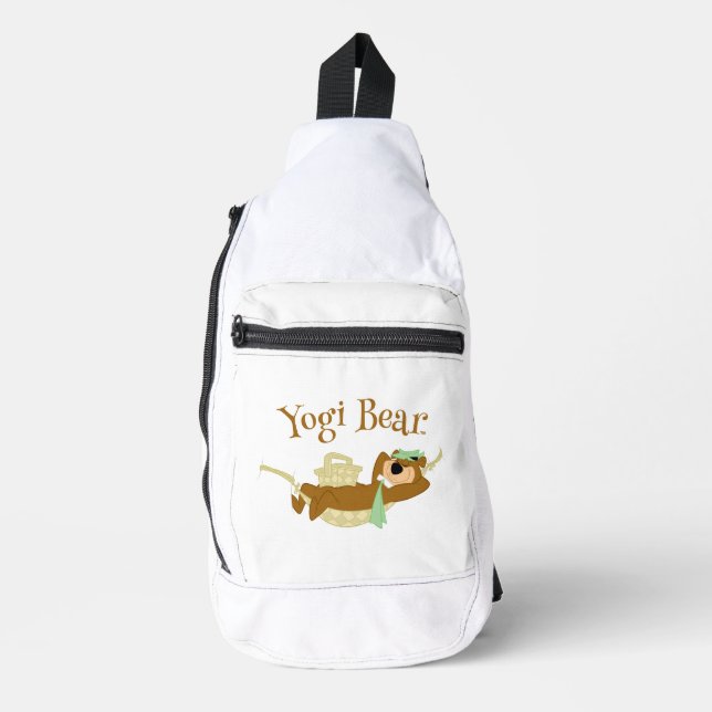 Yogi Bear Picnic Hammock Nickerchen Time Crossbody Bag (Vorderseite)