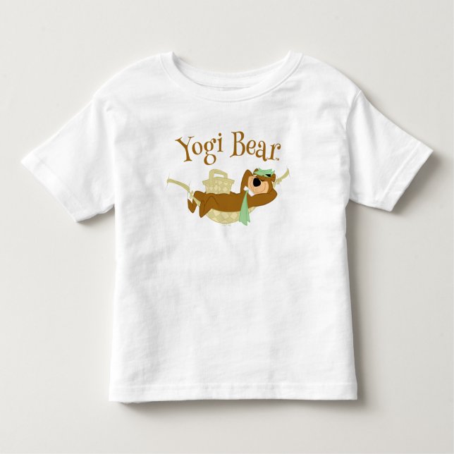Yogi Bear Picnic Hammock Nickerchen Time Kleinkind T-shirt (Vorderseite)