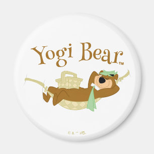 Yogi Bear Picnic Hammock Nickerchen Time Magnet