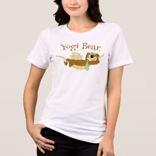 Yogi Bear Picnic Hammock Nickerchen Time Tri-Blend Shirt