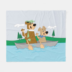 Yogi Bear und Boo Boo Fun Kanuabenteuer Fleecedecke