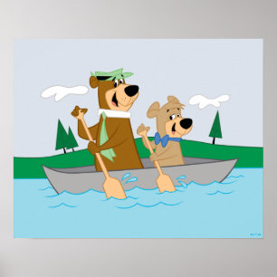 Yogi Bear und Boo Boo Fun Kanuabenteuer Poster