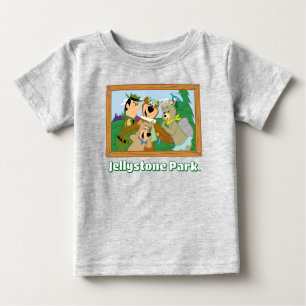 Yogi Bear und Friends Gerahmt Forest Picture Baby T-shirt