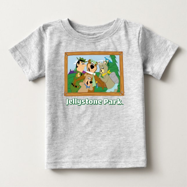 Yogi Bear und Friends Gerahmt Forest Picture Baby T-shirt (Vorderseite)