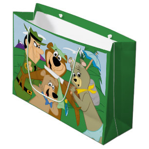 Yogi Bear und Friends Gerahmt Forest Picture Große Geschenktüte
