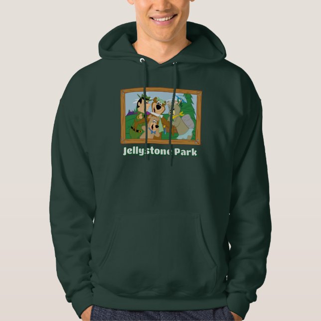Yogi Bear und Friends Gerahmt Forest Picture Hoodie (Vorderseite)