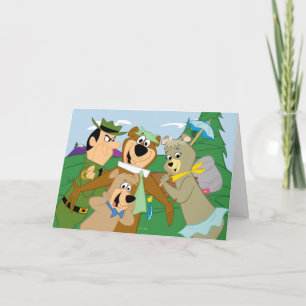 Yogi Bear und Friends Gerahmt Forest Picture Karte
