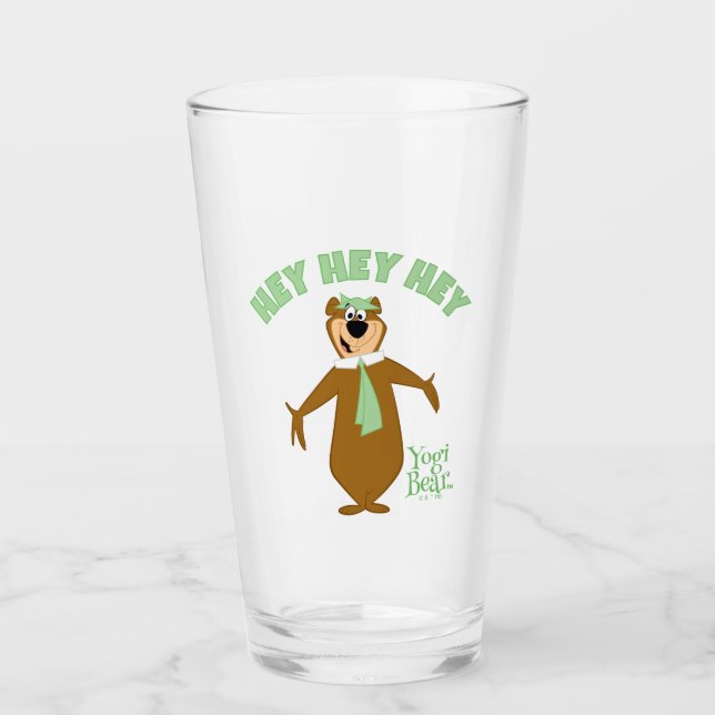 Yogi Bear Willkommen Glas (Vorderseite)