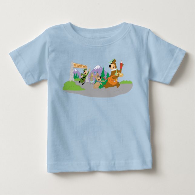 Yogi Bear's Great Picnic Basket Escape Baby T-shirt (Vorderseite)