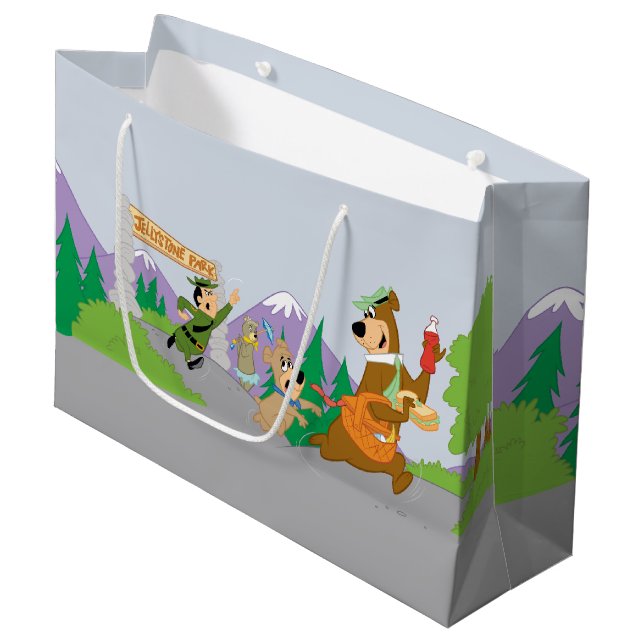 Yogi Bear's Great Picnic Basket Escape Große Geschenktüte (Vorderseite Schrägansicht)