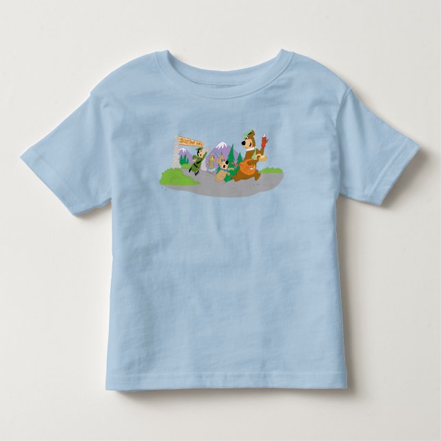 Yogi Bear's Great Picnic Basket Escape Kleinkind T-shirt (Vorderseite)