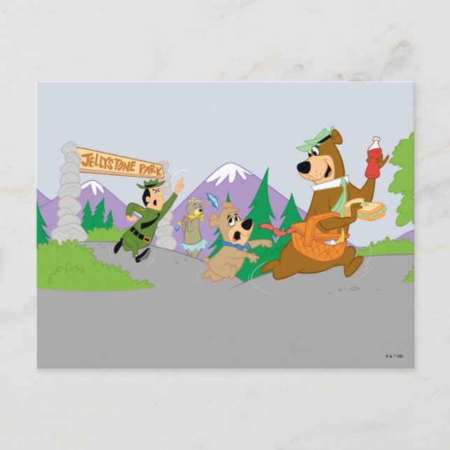 Yogi Bear's Great Picnic Basket Escape Postkarte (Vorderseite)