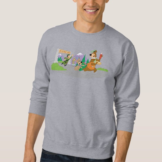 Yogi Bear's Great Picnic Basket Escape Sweatshirt (Vorderseite)