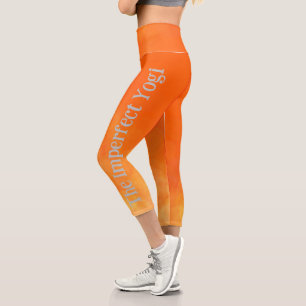 Yogi Capri Yoga Pant Orange Leggings