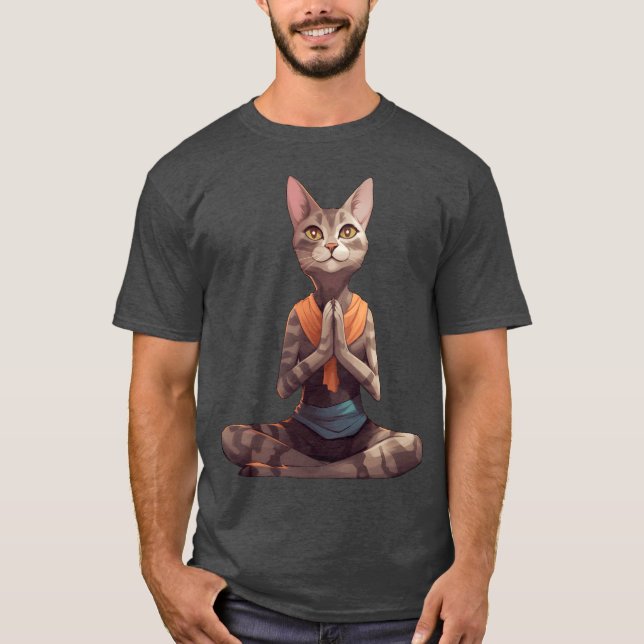 Yogi Cat Retro T-Shirt (Vorderseite)