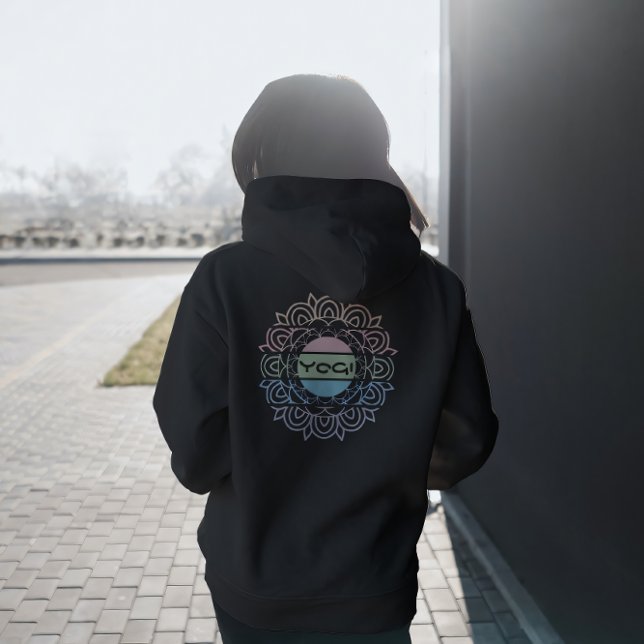 Yogi Colorful Chakra Yoga Meditation Regenbogen Hoodie (Von Creator hochgeladen)