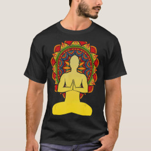 Yogi Farbige Mandala Zen Buddhistische Spirituelle T-Shirt