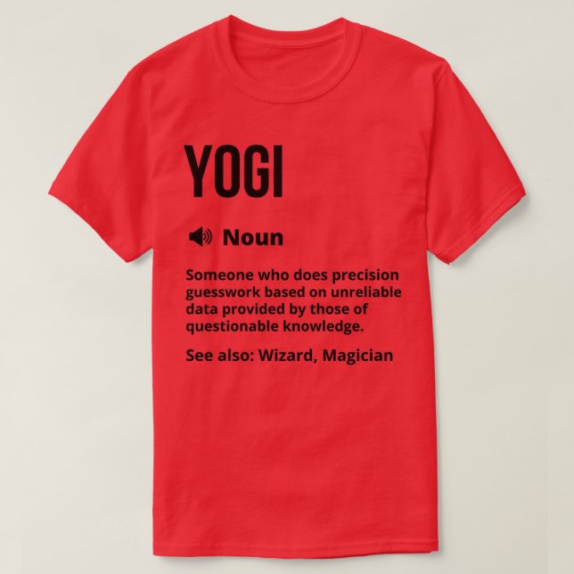 Yogi Funny Definition Namaste Funny Sprichwort T-Shirt (Design vorne)