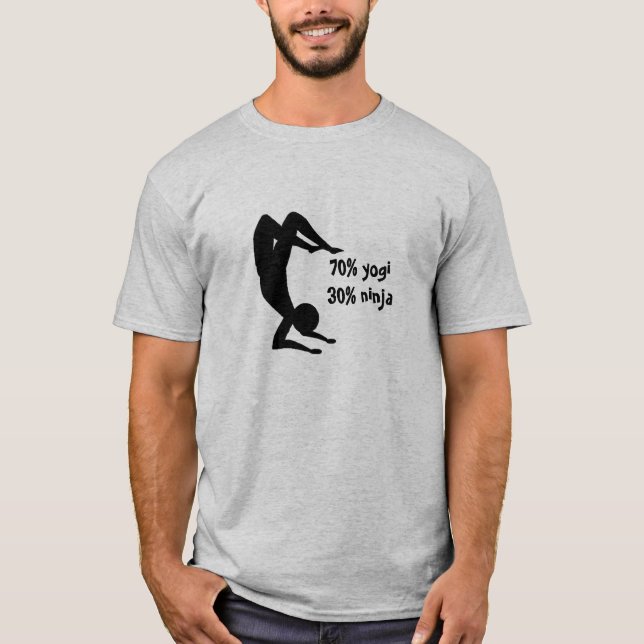 Yogi Ninja für das Training T-Shirt (Vorderseite)