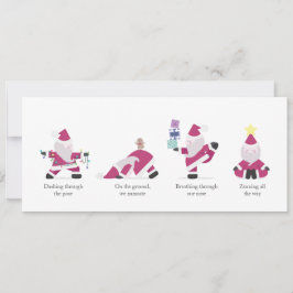 Yogi Santa Funny Yoga Pub Weihnachtskarte Feiertagskarte