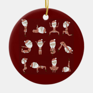 Yogi santa  keramik ornament