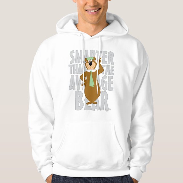 Yogi "schlauer als der durchschnittliche Bär" Hoodie (Vorderseite)