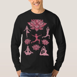 Yogi Spirituelle Medizin Lotus Blume Blüten T-Shirt