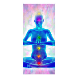 Yogi, Yoga, Chakra-System, Energie, Chi, Aura, Hea Werbekarte