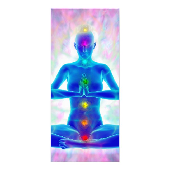 Yogi, Yoga, Chakra-System, Energie, Chi, Aura, Hea Werbekarte (Vorne)