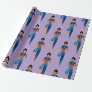 Yogini Asana Yoga Geschenkpapier
