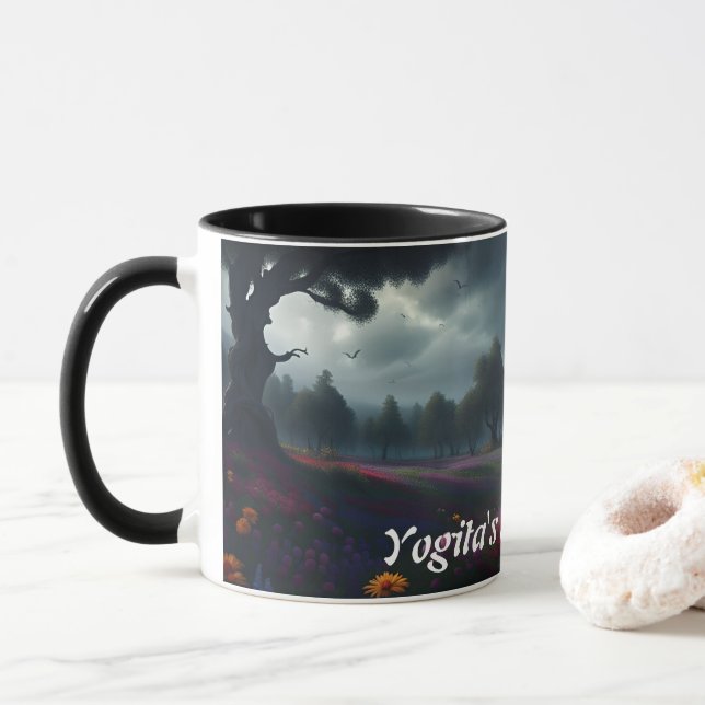 Yogitas Morgentee Personalisiert anpassbar Tasse (Mit Donut)