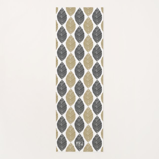 Yogmatte für Native Leaf Pattern Yogamatte (Vorderseite)