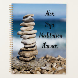 Yogo-Steine. Alex. Yoga-Meditation personalisieren Planer