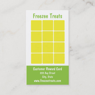 Yogurt Loyalty Business Card gefroren Treuekarte