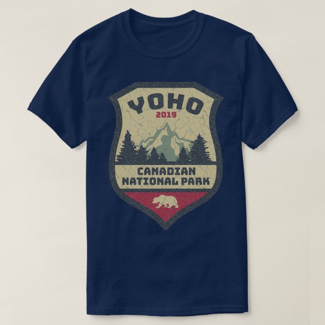 Yoho Canadian Nationalpark Souvenir Vintag T-Shirt (Design vorne)