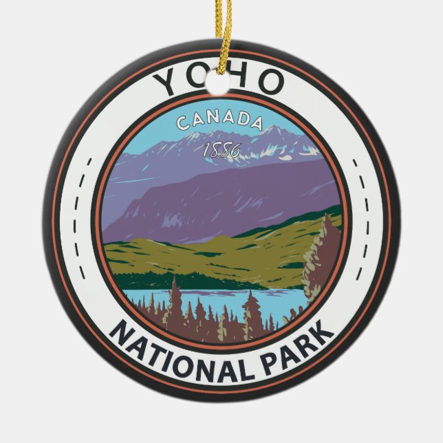 Yoho National Park Canada Abzeichen Keramik Ornament (Vorne)