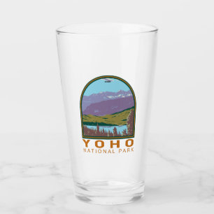 Yoho National Park Canada Travel Art Vintag Glas