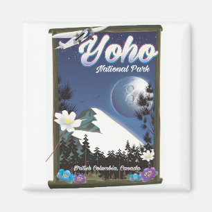 Yoho National Park Canada Vintage Reiseplakat Magnet