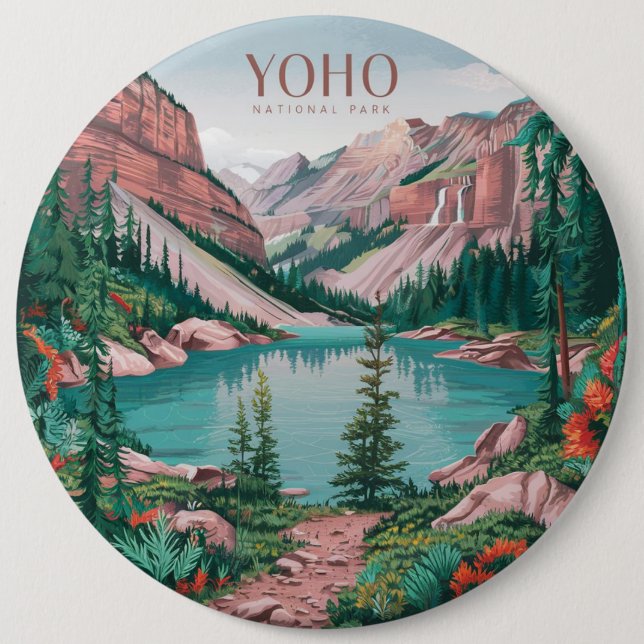 Yoho-Nationalpark Button (Vorderseite)