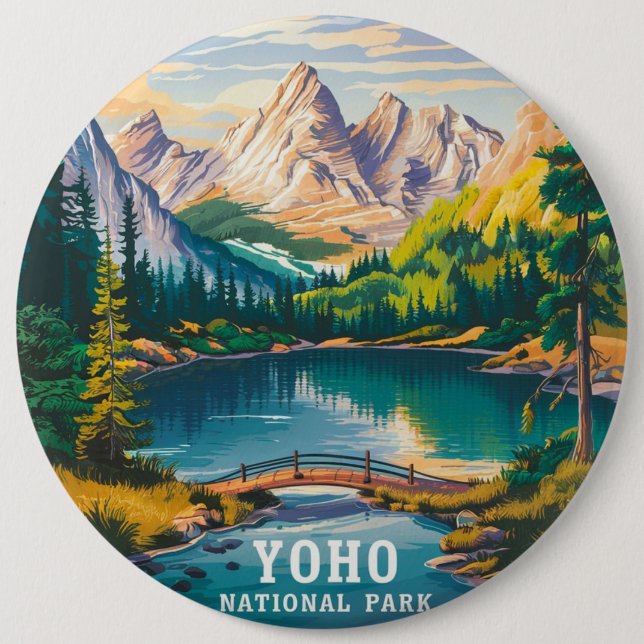 Yoho-Nationalpark Button (Vorderseite)
