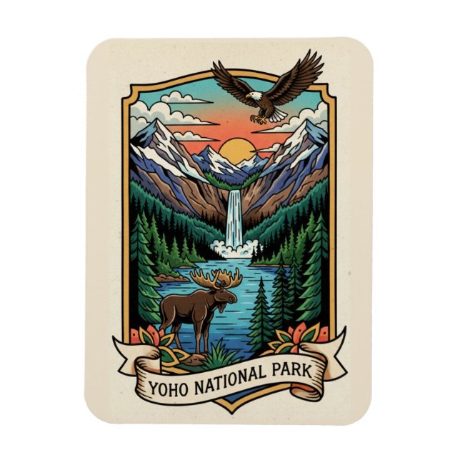 Yoho-Nationalpark Kanada Magnet (Vertikal)