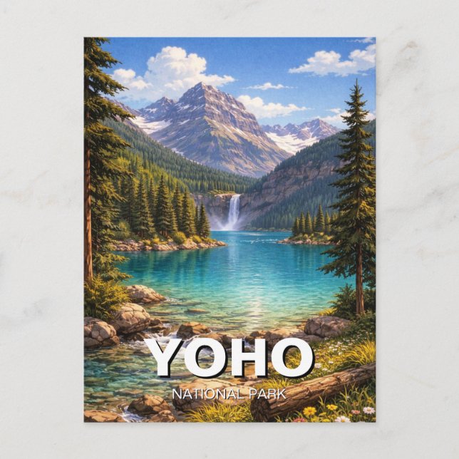Yoho-Nationalpark Kanada Postkarte (Vorderseite)