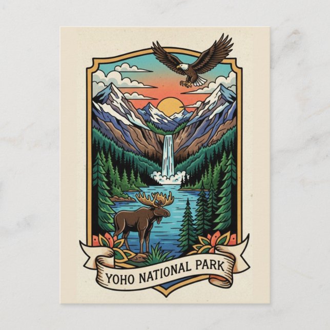 Yoho-Nationalpark Kanada Postkarte (Vorderseite)