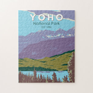 Yoho Nationalpark Kanada Reise Kunst Vintage Puzzle