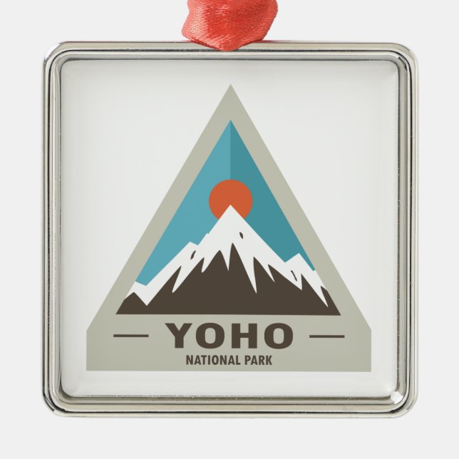 Yoho Nationalpark Ornament Aus Metall (Vorne)